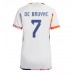 Maillot de foot Belgique Kevin De Bruyne #7 Extérieur vêtements Femmes Monde 2022 Manches Courtes